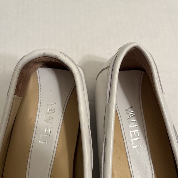 Van Eli Driving Loafers White Leather Moc Round Toe Slip On Flat Shoes Size 6.5M - Picture 12 of 12